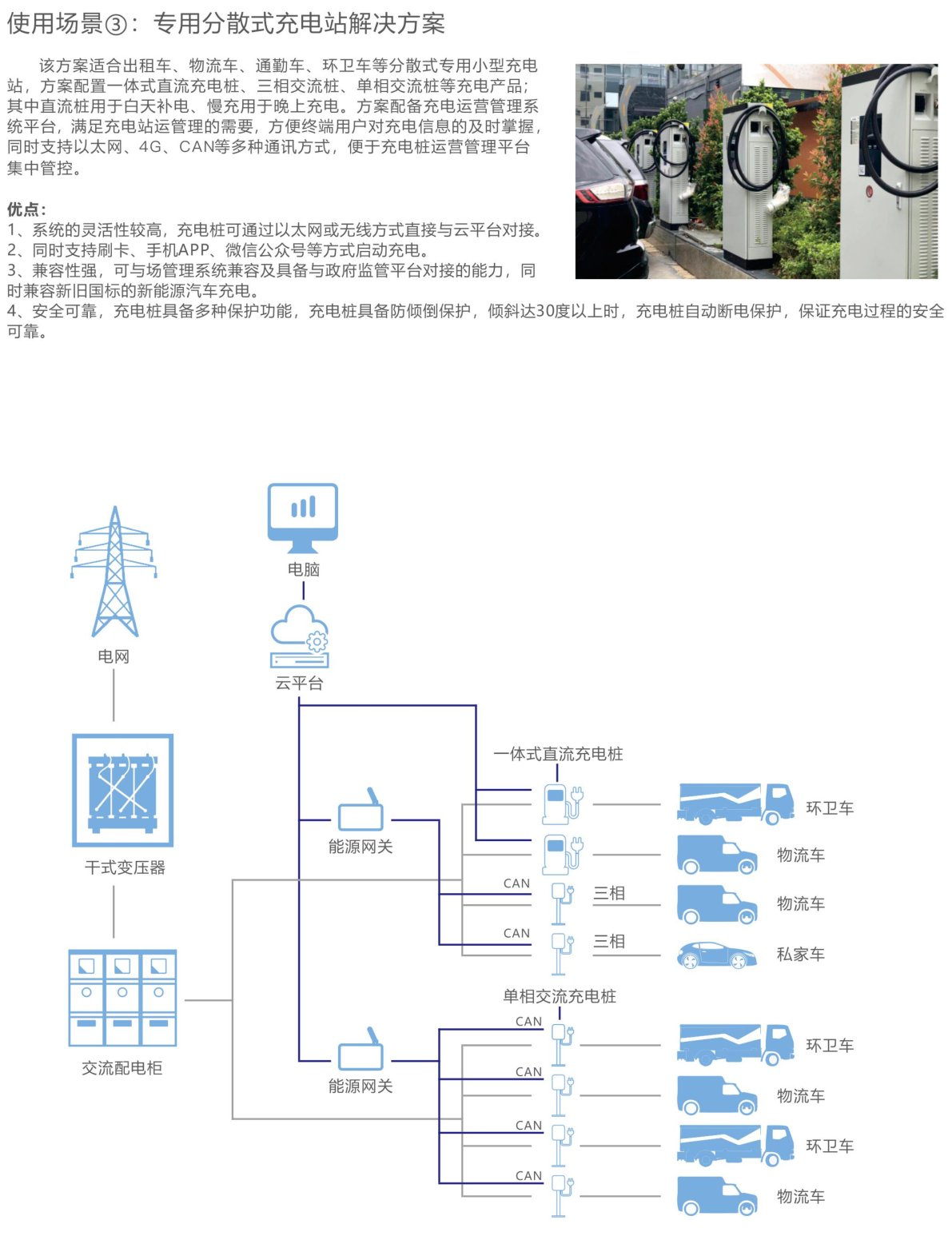 专用分散式充电站解决方案_津太新能源科技